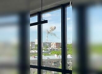 Russia targets and destroys a TV tower