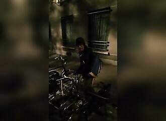 He surprises and confronts a man who steals a bicycle in Paris