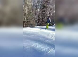   He pulls off an improbable ski fail  