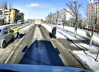 A dangerous crosswalk, even in a wheelchair