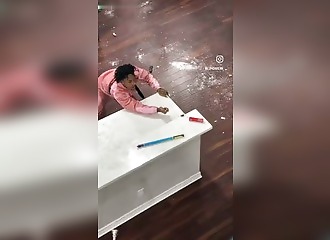 Indoor Fireworks in an Airbnb: Marble Countertop Explodes, Shocking Video Surfaces