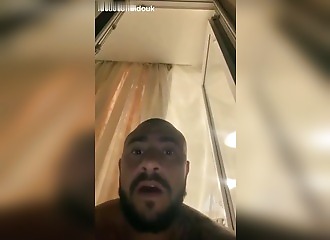 He's calmly filming in his apartment in Kharkiv when a Russian strike explodes right next to him on live TV