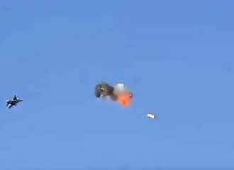 F-16 israélien intercepte un drone iranien à la frontière syrienne