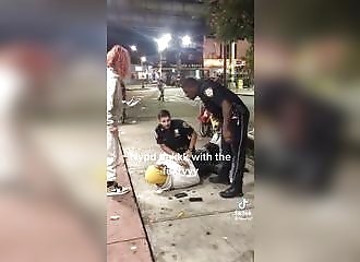 This couple refuses to comply and is surprised to get punched!