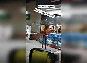 She refuses to cooperate, the police officer brings her back to reality