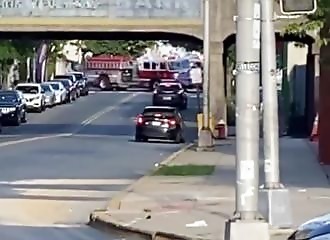  Two fire trucks at an intersection, who has the right of way? 