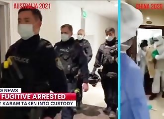 Les forces spéciales arrivent enfin à mettre la main sur un invidu dangereux ... parce qu'il est atteint du Covid !