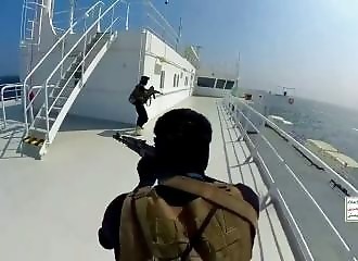 Yemeni extremists film themselves hijacking a ship in the Red Sea