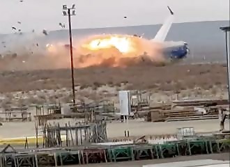 Dramatic crash of Azerbaijani flight after missile launch