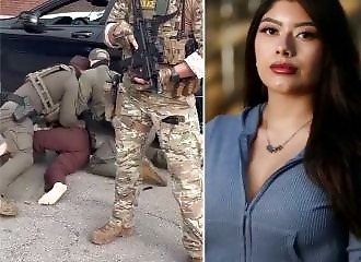 Une femme se fait arrêter après avoir foncé sur un véhicule de la police de l’immigration