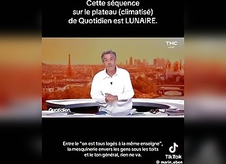 Yann Barthès makes fun of people who live in attics