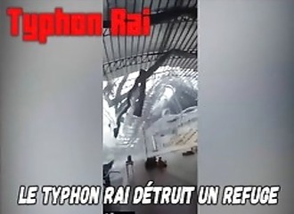 Le typhon Rai réduit à néant un refuge aux Philipipines