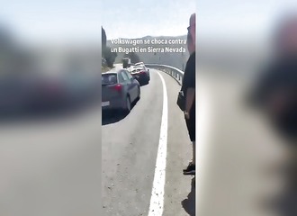 Une Volkswagen percute une Bugatti à 3,8 millions €, l'assurance va grincer des dents
