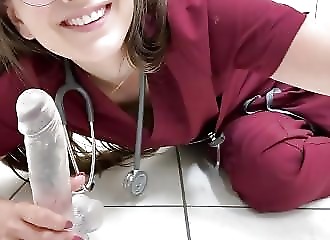 Nurse dildos at work