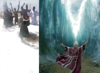 Il se prend pour Moïse et tente de séparer l'océan à Lagos, les vagues ont tranché