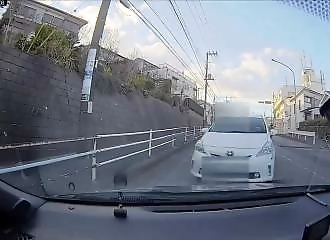 His car is demolished by a sleeping motorist