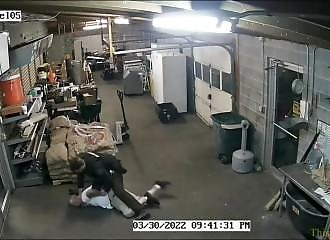 Controversy as police officer filmed punching handcuffed man in the head