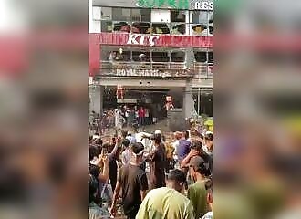 Attacks on businesses after a demonstration in Bangladesh