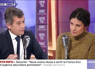 Gérald Darmanin parle comme à une merde à Apolline de Malherbe