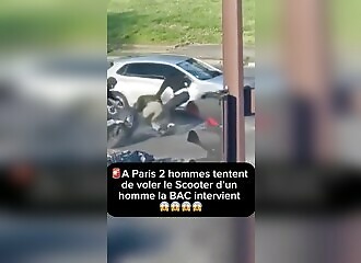Tentative de vol de scooter violente stoppée par la BAC