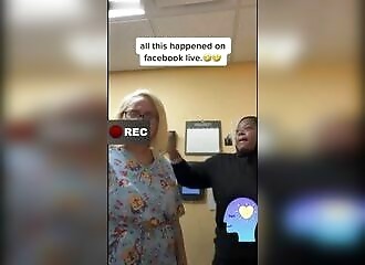 During an argument, a nurse throws a violent and treacherous punch at a colleague