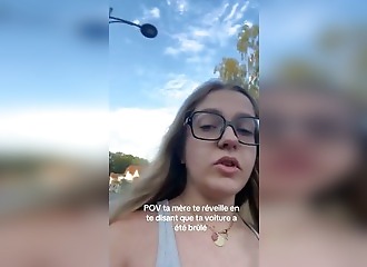 France: Her car was set on fire overnight; still in shock, she filmed her account of the incident