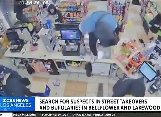 Pillages coordonnés après deux rodéos de nuit à Los Angeles