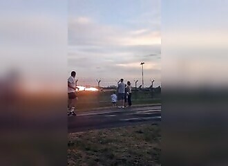 f-16 crashes during training in Poland