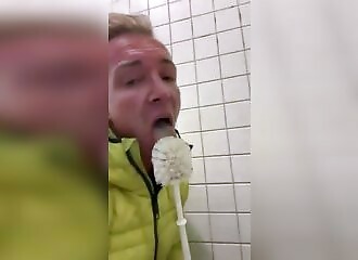 WTF German politician films himself licking the toilet
