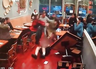 Restaurant employee gets beaten up for refusing to give away free food
