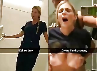  Nurse screwed at work by a colleague 