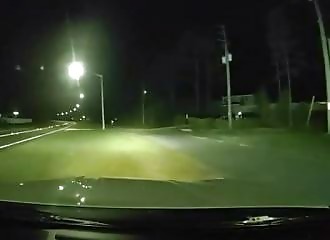 A policeman collides with a man on a bike to arrest him
