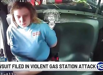 Surveillance cameras: the brutal attack on a pregnant woman by a cashier