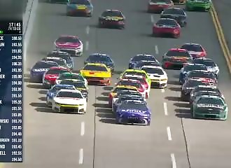 Plus de 25 voitures impliquées dans un carambolage monstre à Talladega, États-Unis