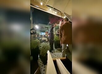 A pro-Hamas man seeks discord and gets a real beating