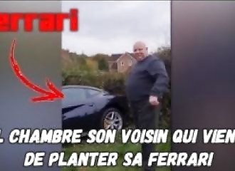 Il vient de planter sa Ferrari, son voisin se moque de lui