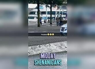 He crashes a stolen scooter into a car and runs away