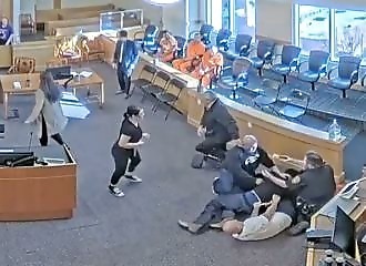 Brawl in the middle of a court hearing in Albuquerque