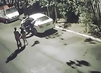  Thieves interrupt a couple having sex in their car 