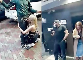  He's getting his dick sucked out of a nightclub! 