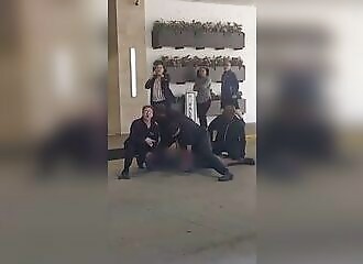 A man dies after being immobilized by four security guards