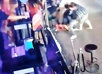 Violent brawl between a British father and son and bouncers in a Pattaya bar