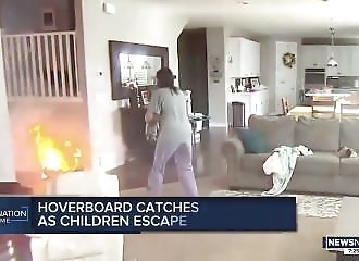 Un hoverboard acheté d'occasion prend feu et explose dans leur maison