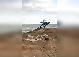 Private helicopter crashes in Dagestan