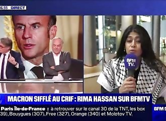 Rima Hassan threatens BFM TV journalists live 