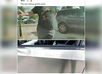 WTF: He rubs the crack of his ass to put shit on a Tesla