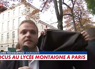 Blockade at Montaigne High School: CNEWS Reporter Confronted During Live Broadcast