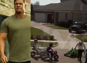 Alan Ritchson, la star de la série « Reacher », a été filmé alors qu'il aurait frappé son voisin