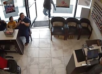 A gangster tries to rob a nail salon, but nobody cares!