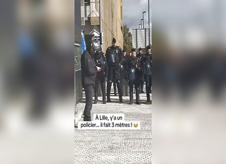 Ce policier lillois dépasse tous ses collègues : « Il fait 3 mètres ! »